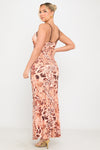 Leopard Print Cami Sleeveless Maxi Dress