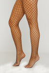 Black High Rise Fishnet Tights