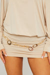 Gold Circular Waist Chain Belt