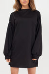 Black Oversized Sweater Dress
