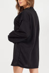 Black Oversized Sweater Dress