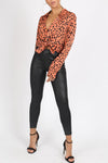 Black Wet Look High Waisted Leggings