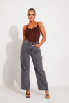 Brown Seamless Adjustable Sculpting Bodysuit