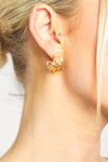 Gold Layered Spiral Hoop Earrings